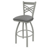 Holland Bar Stool Co 25" Swivel Counter Stool, Nickel Finish, Graph Seat 82025AN020